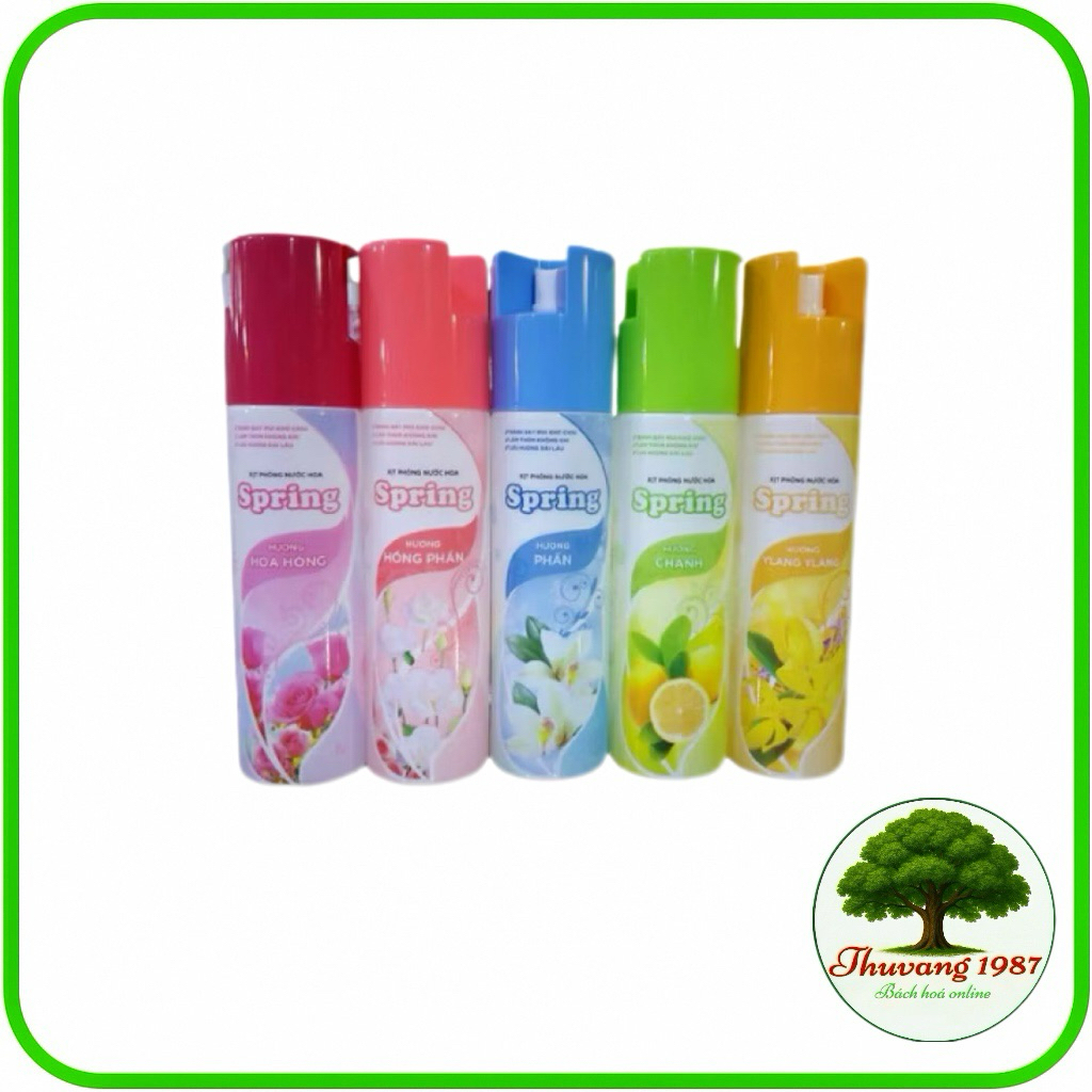 Xịt phòng nước hoa Spring 280ml hương thơm tươi mát khử mùi hiệu quả