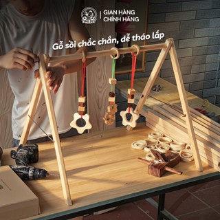  Kệ Chữ A Cho Bé Dễ Lắp,Gỗ Sồi Điều Chỉnh Cao Thấp Phát Triển Giác Quan Khắc Tên Miễn Phí 