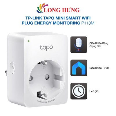 Ổ cắm Wifi TP-Link Tapo Mini Smart Wifi Plug Energy Monitoring P110M - Hàng chính hãng