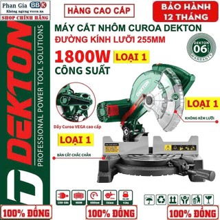 Máy Cắt Nhôm DEKTON Chạy Dây Curoa DK-250XCR Và DK-CN250CR - Công suất 1800W, Dây Curoa Bền Bỉ, Bảo hành 12 tháng