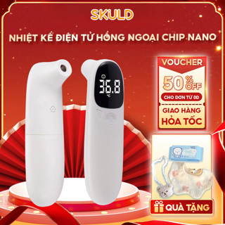 Nhiệt kế điện tử hồng ngoại SKULD đo trán cho bé dùng để đo nhiệt độ cơ thể đa năng tặng kèm pin - BH 6 THÁNG