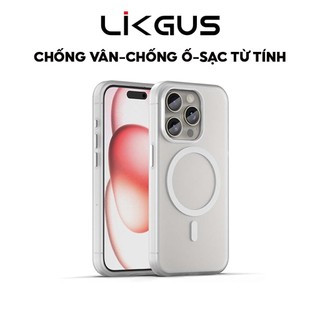  Ốp Lưng Slim Nhám Chống Ố Chống Vân Hỗ Trợ Sạc Không Dây Chính Hãng LIKGUS Dùng Cho Iphone 