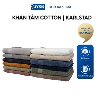 [Livestream KOL] Khăn tắm cotton | JYSK Karlstad | 50x100cm | Nhiều màu