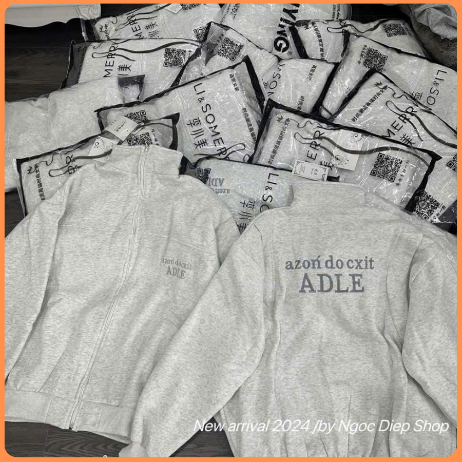 Áo nỉ DALIN unisex khóa kéo – Form rộng basic, màu xám sáng thời trang Hàn Quốc | BigBuy360 - bigbuy360.vn