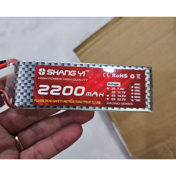 Bin 11.1v 3s 2200mah 25c