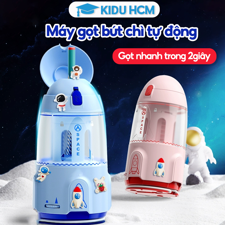 Máy gọt bút chì điện tự động cho bé, xoay tự động, đường kính lớn, chuyên gọt bút chì chân to