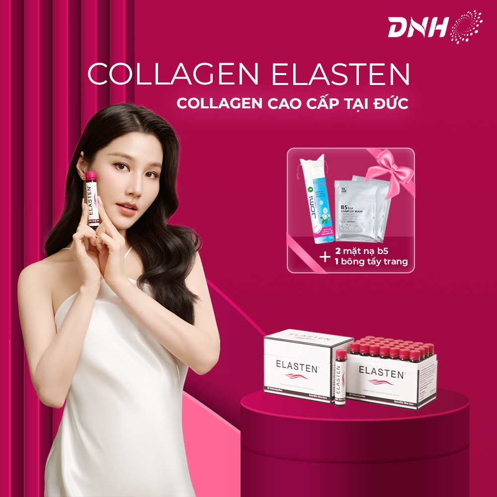 Combo 2 Hộp Elasten Collagen Đức – Chống Lão Hóa & Hỗ Trợ Tóc Móng Khỏe (2x30 Ống x 25ml)