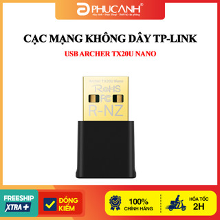 Cạc mạng không dây TP-Link USB Archer TX20U Nano (Chuẩn AX/ AX1800Mbps)