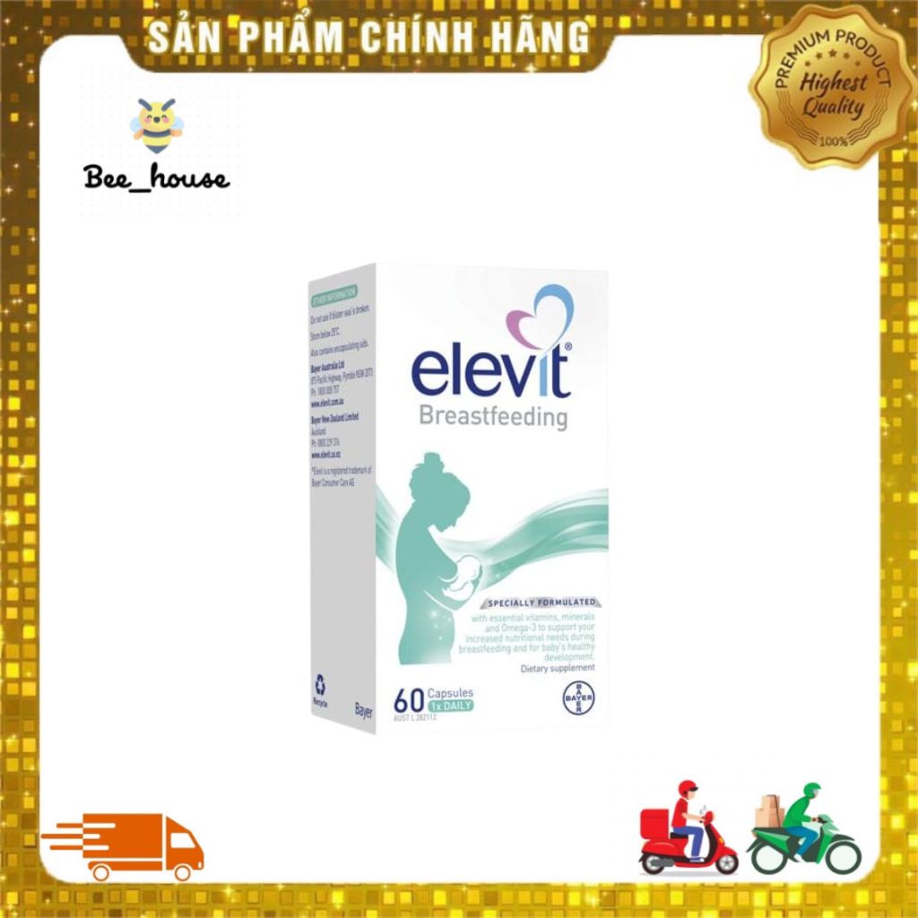 Viên tổng hợp Elevit Úc sau sinh 60 viên - Beehouse