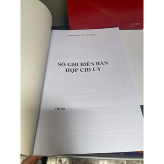 SỔ GHI BIÊN BẢN HỌP CHI UỶ