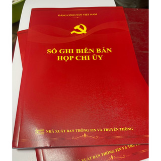 SỔ GHI BIÊN BẢN HỌP CHI UỶ