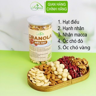  Granola Siêu Hạt Ngũ Cốc Ăn Sáng Healthy Lành Mạnh Với Hạt và Trái Cây Từ Nông Sản Annut 