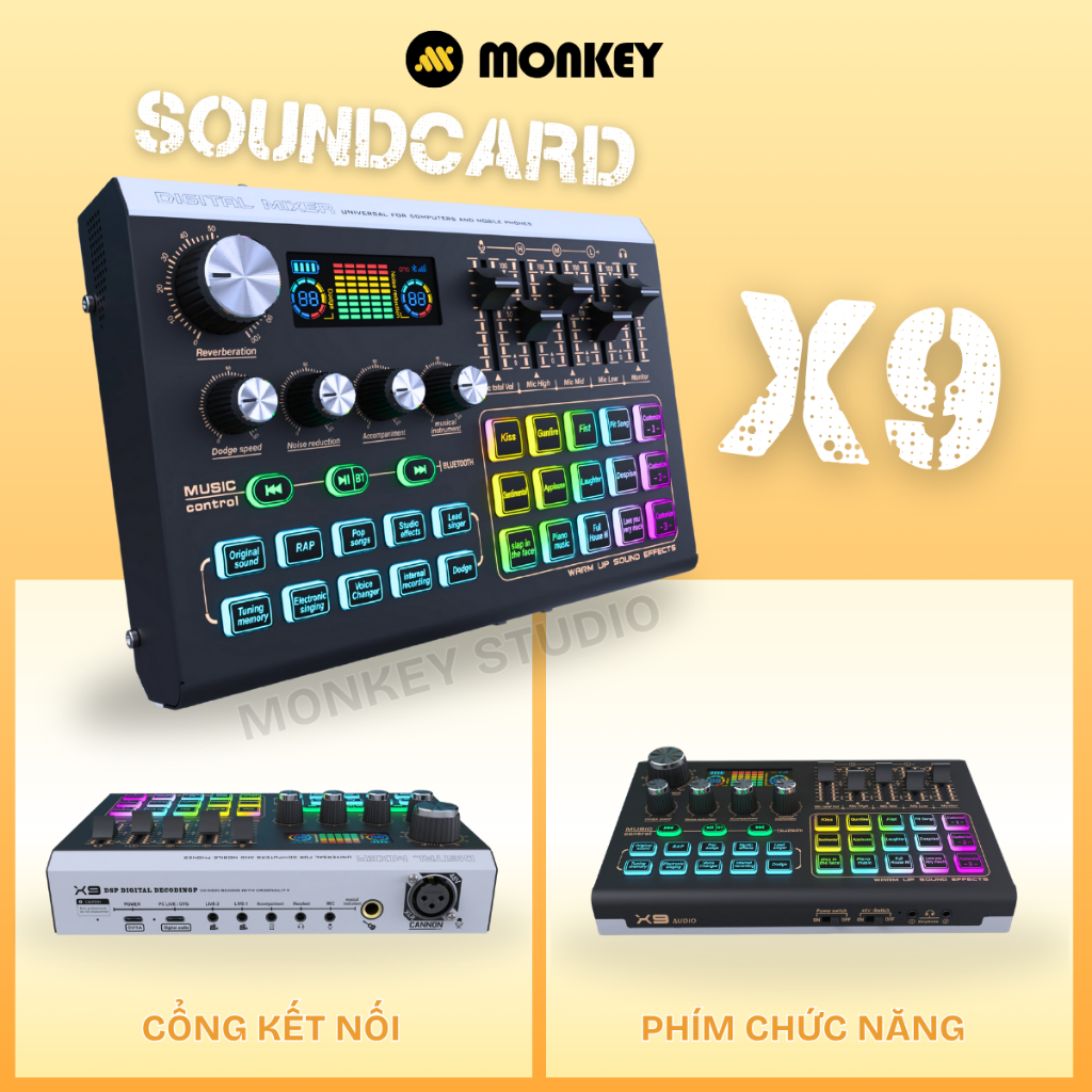 Bộ Combo Mic Thu Âm Hát Livestream Sound Card X9 & Mic BM900 Thu Âm Karaoke, Chống Ồn Dành Cho Điện Thoại | BigBuy360 - bigbuy360.vn
