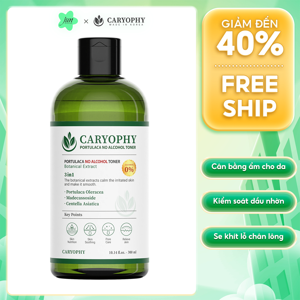 Nước cân bằng CARYOPHY 300ml (Caryophy Portulaca Toner 300ml)