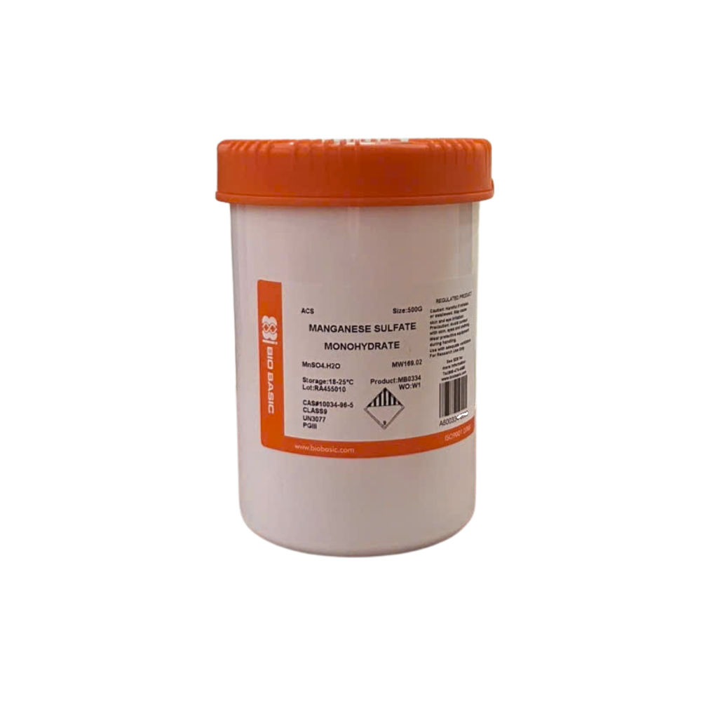 Manganese Sulfate Monohydrate – MnSO₄·H₂O | Bio Basic Canada 500g | Mangan Sunfat – Hóa chất nuôi cấ