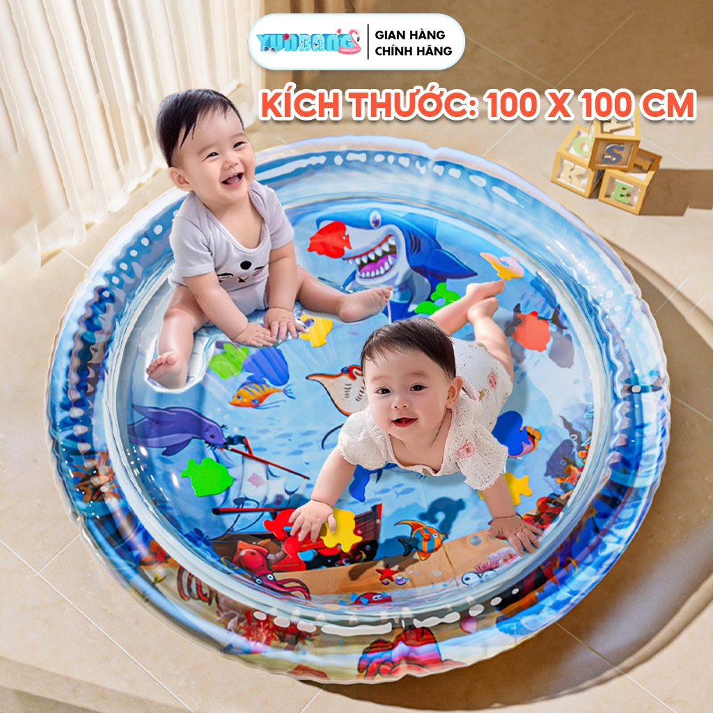 Thảm Nước Cho Bé Đệm Nước Làm Mát Giúp Bé Phát Triển Vận Động Giác Quan