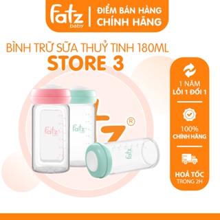  Bộ 2 bình trữ sữa thuỷ tinh Fatz Baby Store 3 180ml An toàn Bền bỉ FB0151CM FB0150CM 