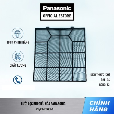 [SP Tách đơn] Lưới lọc khí của Điều hòa Panasonic Model 1 đến 1.5 ngựa, CS-U9/U12ZKH-8; CS-XU9/12ZKH-8, mã ACXD00-02990