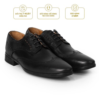 Giày Tây Cao Cấp THE ÊM BROGUES DERBY - DBB12 - Da Bò Cao Cấp Lót Trong Da Bò Mộc -  Be Classy