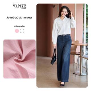  Áo sơ mi nữ YOUNGER BY CARDINA vải thô gió kiểu dài tay 5YASD18 