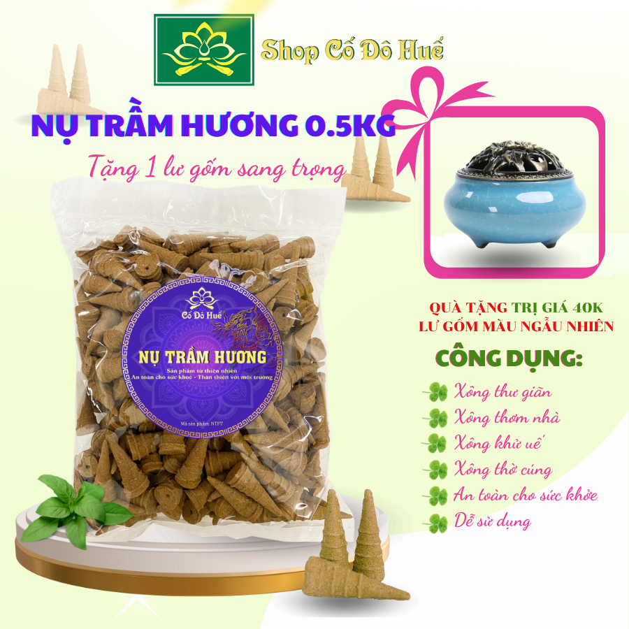 [Giá ưu đãi] Nụ trầm hương chuẩn Cố Đô Huế loại 500gr giá sỉ lẻ tốt nhất, nụ sạch thơm lâu