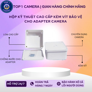 Hộp kỹ thuật cao cấp KÈM VÍT bảo vệ Adapter camera chống nước dùng cho eviz, dahua, yoosee, imou,..
