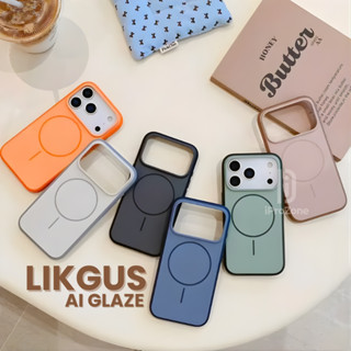  Ốp Lưng Nhám Likgus Ai Glaze Magnetic Có Nút Camera Control Chống Vân Tay Hỗ Trơ Sạc Không Dây Cho iPhone 17 Pro Max 16 