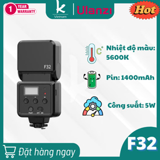 Ulanzi F32 Camera Flash - Đèn Flash Đế Coldshoe Dành Cho Máy Ảnh Sony Fujifilm Nikon Panasonic Công Suất 5W 