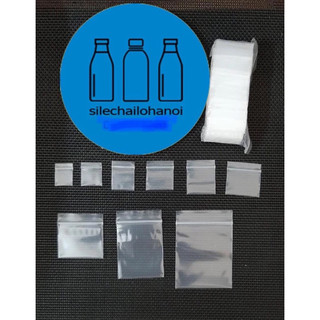 50 chiếc túi zip mỏng mép miết trắng