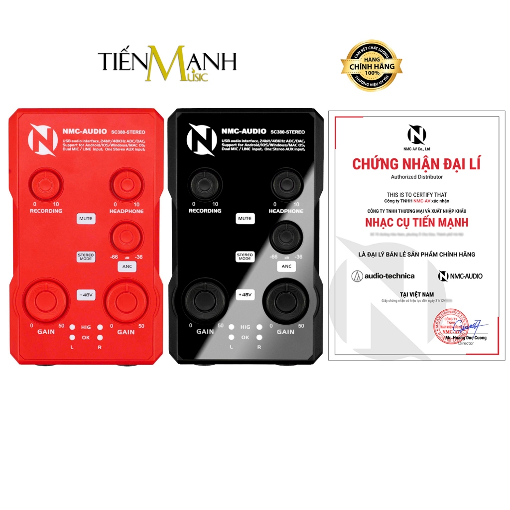 [Chính Hãng] Box Livestream Stereo NMC-AUDIO SC380 - PK Đàm Thoại 2 Chiều Vừa Hát Live Stream Vừa Sạ