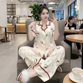 Bộ Pijama Lụa Đẹp - Đẳng Cấp Thư Giãn Tại Nhà, Lụa Mềm Mát Só Size 40-70kg Phù Hợp Nhiều Chị Em