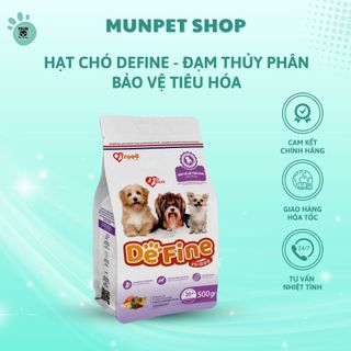 Hạt chó Define bảo vệ hệ tiêu hóa, chất lượng cao cấp, đạm thủy phân 500g