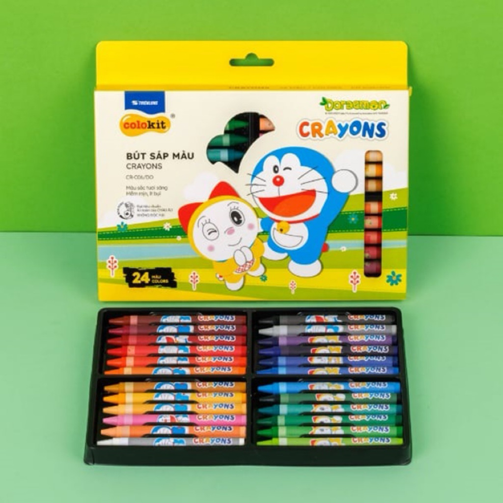 Màu sáp Doraemon 24 cây
