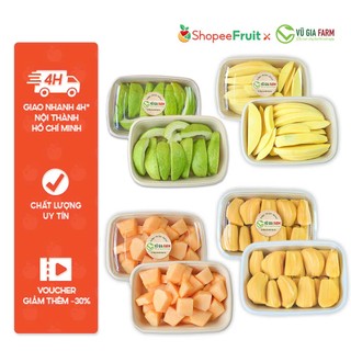COMBO 4 HỘP 200G/400G (XOÀI + CỦ SẮN + CÓC + ỔI) HOẶC (DƯA LƯỚI + XOÀI + ỔI + MẬN)
