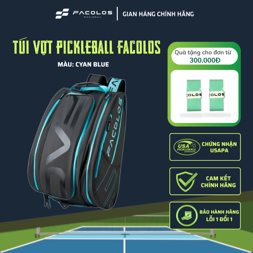 Balo Pickleball chuyên dụng - Túi Đựng Vợt Pickleball Chính Hãng BACKPACK ELITE FACOLOS