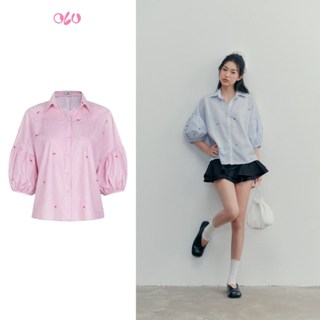  Áo sơ mi tay lửng màu pastel dễ thương nữ tính Rica nhiều màu phù hợp đi chơi đi làm 