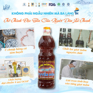 Nước Mắm Chắt Cá Cơm Ba Làng TH 800ml