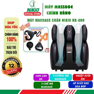  Máy massage bàn chân bắp chân Nikio NK-289 cao cấp - Công nghệ matxa túi khí rung nóng và con lăn 