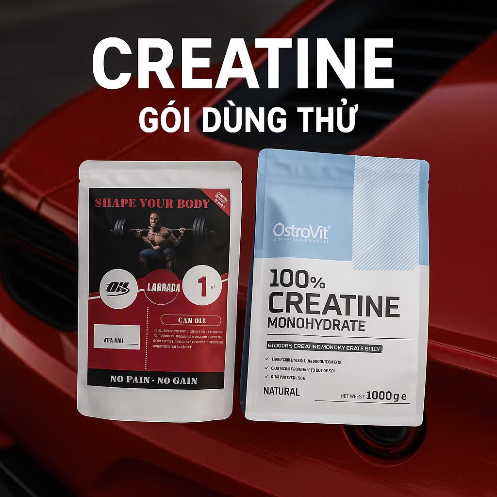 [Tặng Bình Lắc] Ostrovit Creatine Monohydrate & My Protein Creatine Bột Sữa Bổ Sung Dinh Dưỡng