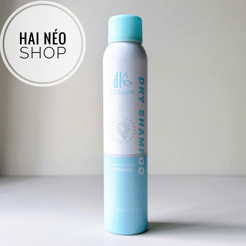 [DATE 08/02/2027] Dầu gội khô làm phồng tóc chống bết DL Collagen Dry Shampoo Clean & Classic Original 200ml (Trung)