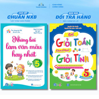 Sách - Combo Những Bài Làm Văn Mẫu Hay Nhất Và Để Giỏi Toán Bé Phải Giỏi Tính Lớp 5