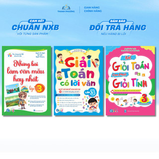 Sách - Combo Những Bài Văn Mẫu Hay Nhất, Để Giỏi Toán Bé Phải Giỏi Tính Và Giải Toán Lời Văn Lớp 3