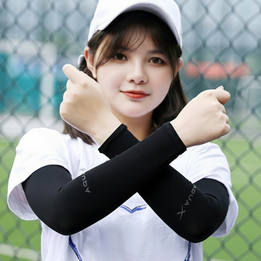 Găng tay chống nắng AquaX Hàn Quốc - Chống tia UV hiệu quả, vải dày dặn, thoáng mát