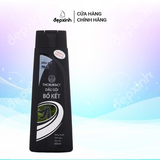 Dầu gội xả bồ kết 2 trong 1 Thorakao bóng mượt Sạch gàu chai 400ml