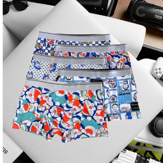  Combo 5 quần lót nam họa tiết hoạt hình DOREMON chất liệu thun lạnh quần sịp đùi nam 