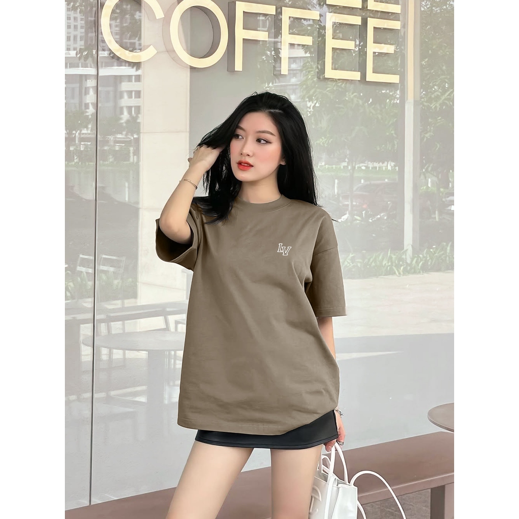Áo thun Local Brand Lavi Studio/ Monogram Full COTTON 100% Oversize cổ tròn nam nữ | BigBuy360 - bigbuy360.vn