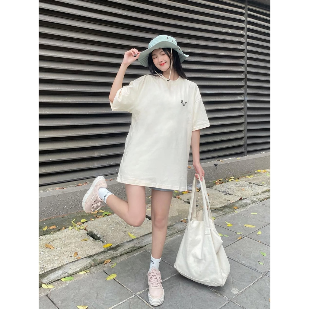 Áo thun Local Brand Lavi Studio/ Monogram Full COTTON 100% Oversize cổ tròn nam nữ | BigBuy360 - bigbuy360.vn