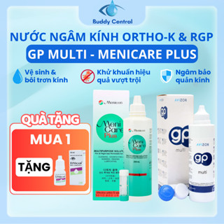  Nước ngâm lens Menicare Plus 250ml   Avizor GP Multi nước ngâm lens cứng Ortho K - Buddy Central 