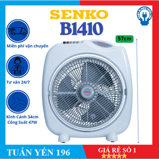 Freeship quạt hộp, quạt bàn đảo senko bd1410- công suất 40w bảo hành 2 năm