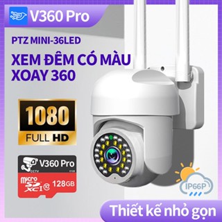  Camera IP V360Pro thông minh thế hệ mới - Siêu nét xoay 360 - PTZ mini 36LED  1080P 